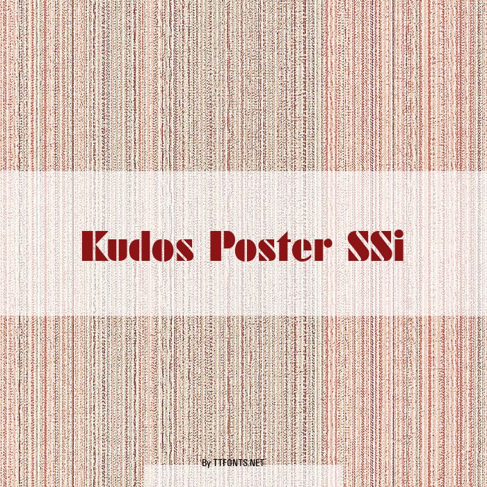 Kudos Poster SSi example